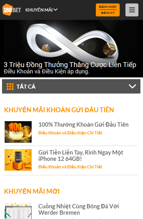 Thế giới trò chơi tại 188BET đa dạng, phong phú