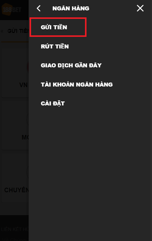 Hướng Dẫn Gửi Tiền Vào Nhà Cái 188bet Nhanh Nhất, Chuẩn Nhất