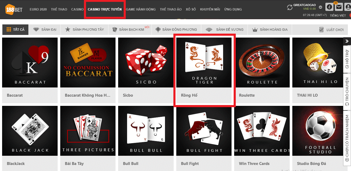 Rồng Hổ Là Gì? Hướng Dẫn Chơi Rồng Hổ (Dragon Tiger) Tại 188BET